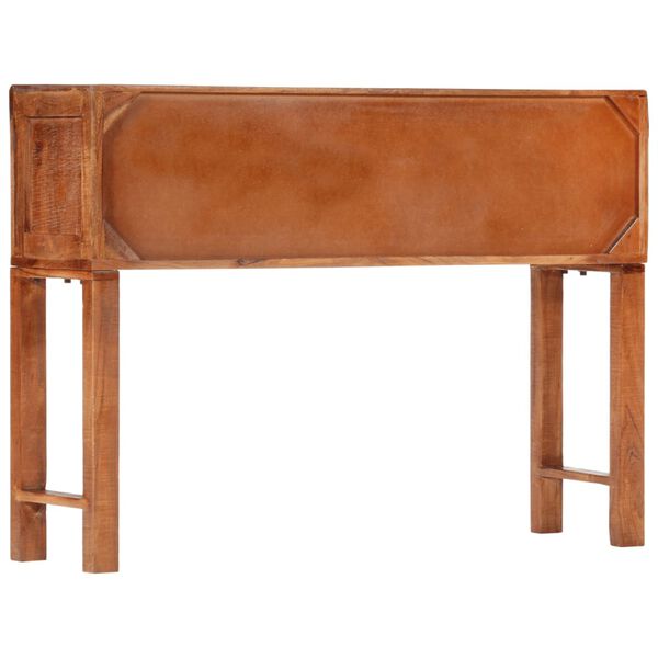 vidaXL Console Table 120x32x80 cm Solid Rough Wood Acacia