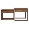 vidaXL Coffee Table Set 2 pcs Old Wood Engineered Wood