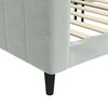 vidaXL Day Bed without Mattress Light Grey 90x190 cm Single Velvet