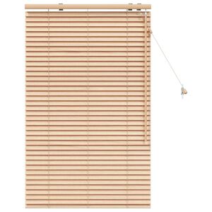 vidaXL Venetian Blind Oak Look 85 x 130 cm 35 mm Solid Paulownia Wood