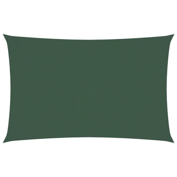 vidaXL Sunshade Sail Oxford Fabric Rectangular 5x8 m Dark Green