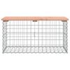 vidaXL Garden Bench Gabion Design 83x44x42 cm Solid Wood Douglas