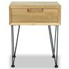 vidaXL Bedside Cabinet 40x30x50 cm Solid Teak