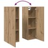 vidaXL Wall TV Cabinet Wall-mounted 4 pcs Artisan Oak Engineered Wood