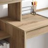 vidaXL Desk with Shelf Artisan Oak 100 x 40 x 90 cm Engineered Wood