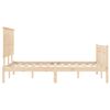 vidaXL Bed Frame without Mattress Super King Size Solid Wood Pine