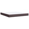 vidaXL Box Spring Bed with Mattress Dark Brown 180x200 cm Fabric