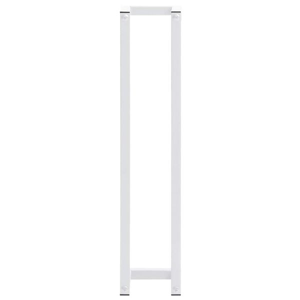 vidaXL Towel Rack White 12.5x12.5x60 cm Steel