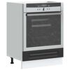 vidaXL Oven Cabinet Kalmar Black Engineered Wood