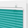 vidaXL Pleated Blind Petrol Green 45x100 cm Fabric Width 44.4 cm Polyester