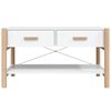 vidaXL Coffee Table White 82x48x45 cm Engineered Wood