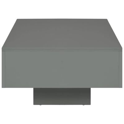 vidaXL Coffee Table High Gloss Grey 85x55x31 cm MDF