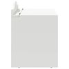 vidaXL Box with Storage and Chalkboard Front with Storage ROROS White