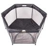 DERYAN Portable PlayPen 135x135x75 cm Black