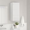 vidaXL Bathroom Wall Cabinet TULUM High Gloss White 37 x 24.5 x 86 cm