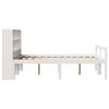 vidaXL Bookcase Bed without Mattress White 120x200 cm Solid Wood Pine