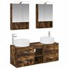 vidaXL Bathroom Furniture Set 5 pcs Smoked Oak 49.5 x 44.5 x 65.5 cm
