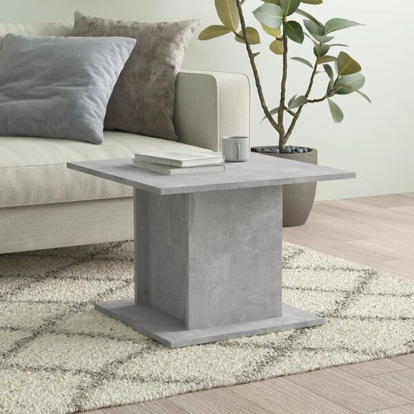 vidaXL Coffee Table Concrete Grey 55.5x55.5x40 cm Engineered Wood