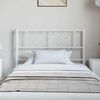 vidaXL Metal Replace Headboard White 100 cm