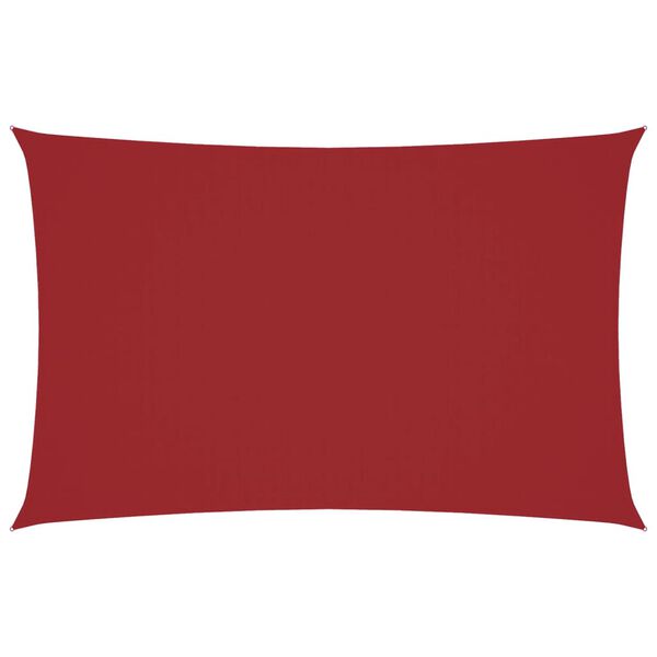 vidaXL Sunshade Sail Oxford Fabric Rectangular 2.5x5 m Red