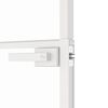 vidaXL Interior Door White 83x201.5 cm Tempered Glass&Aluminium Slim