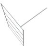vidaXL Walk-in Shower Wall Silver 115x195 cm Clear ESG Glass