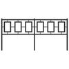 vidaXL Metal Headboard Black 180 cm