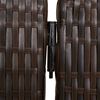 vidaXL Room Divider 4 Panels Brown Poly Rattan