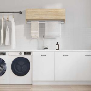 vidaXL Wardrobe Sonoma Oak 100x32,5x35 cm Engineered Wood