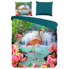 Pure Duvet Cover FLAMINGO 200x200/220 cm