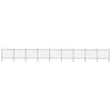 vidaXL Garden Fence with Hoop Top Steel 1506x150 cm Black