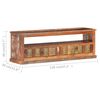 vidaXL TV Cabinet with Buddha Cladding 120x30x40 cm Reclaimed Wood