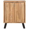 vidaXL Sideboard 60x36x76 cm Solid Acacia Wood with Live Edges
