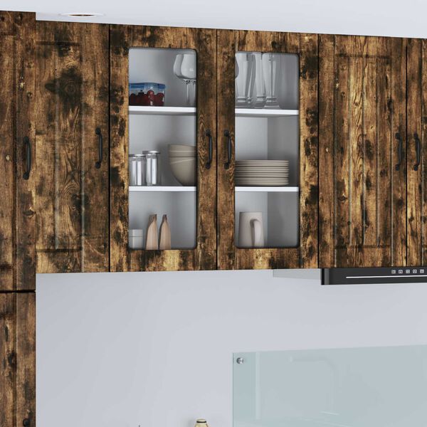 vidaXL Kitchen Cabinet Smoked Oak 80 x 31 x 80 cm Engineered Wood