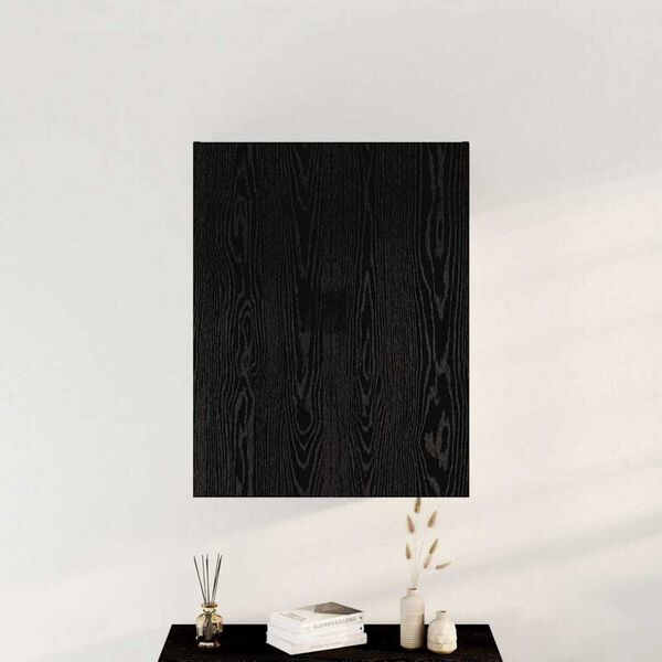 vidaXL Wall-mounted Cabinet Wall-mounted Black Oak 69.5 x 34 x 90 cm