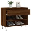 vidaXL Shoe Cabinet Brown Oak 70x36x60 cm Engineered Wood