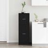 vidaXL Apothecary Cabinet Black oak 40 x 41 x 118 cm Engineered wood