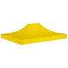 vidaXL Party Tent Roof 4.5x3 m Yellow 270 g/m²
