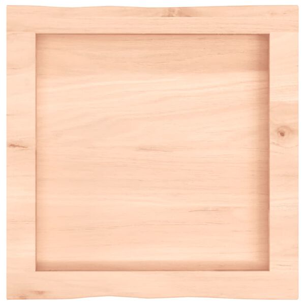 vidaXL Table Top 40x40x(2-4) cm Untreated Solid Wood Live Edge