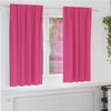 vidaXL Blackout Curtains with Rings 2 pcs Bright Pink 175 x 140 cm