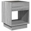 vidaXL Coffee Table with Infinity LED Grey Sonoma 40x40x50 cm
