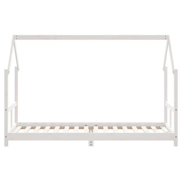 vidaXL Kids Bed Frame White 80x200 cm Solid Wood Pine