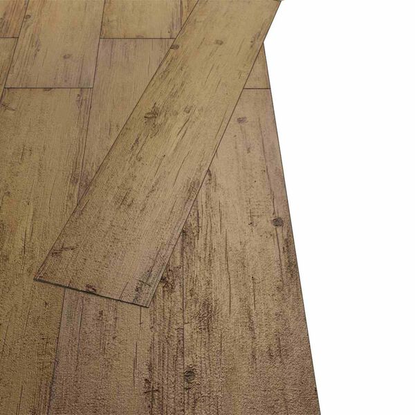 vidaXL Flooring Planks 18 pcs Walnut Brown 5.26 m&sup2; PVC
