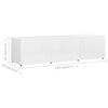 vidaXL TV Cabinet High Gloss White 120x34x30 cm Engineered Wood