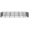 vidaXL Outdoor Dog Kennel Steel 16.94 m&sup2;