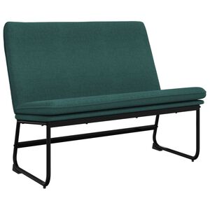 vidaXL Bench Dark Green 100x75x76 cm Fabric