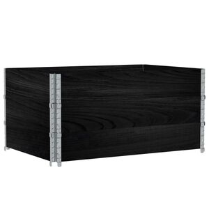 vidaXL Garden Planter Black 120x80 cm Solid Wood Pine