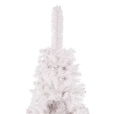 vidaXL Slim Pre-lit Christmas Tree White 180 cm