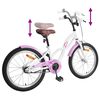 vidaXL Kids Bike 18'' for 5-7 Years Old White