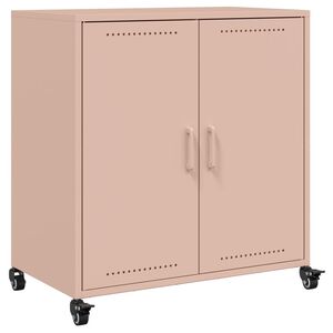 vidaXL Sideboard Pink 68x39x72 cm Steel